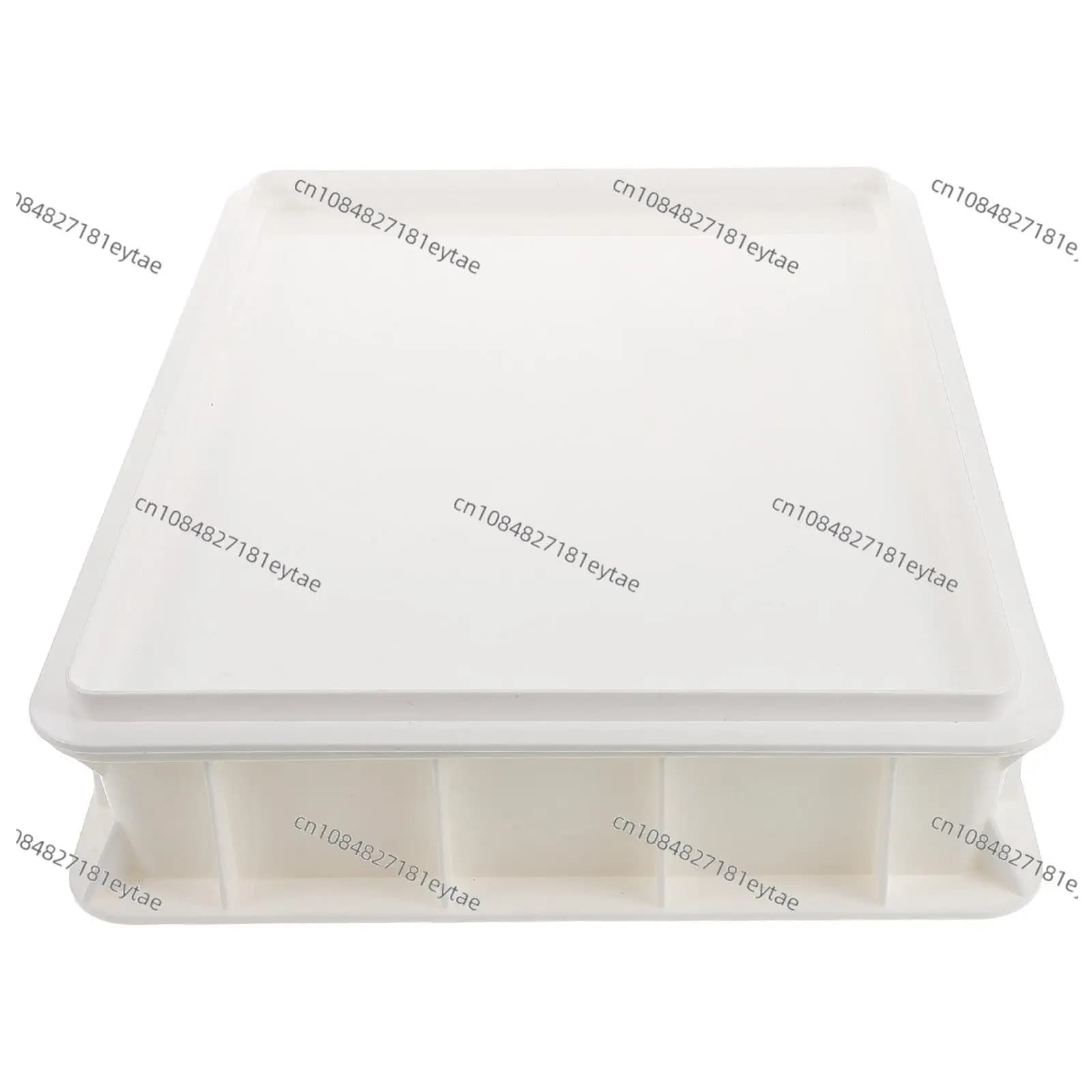 Contenitore per Lievitazione Pizza con Coperchio, Vassoio Impilabile per Protezione Impasto