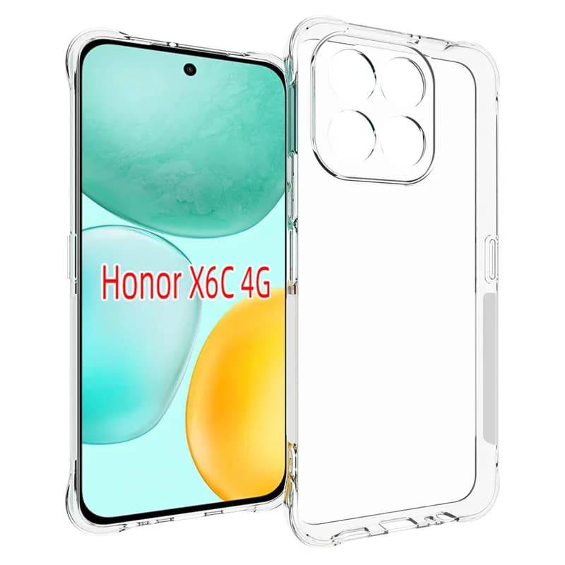 Honor X6C NIC-LX1 Custodia Air Cushion Antiurto Airbag Custodia in silicone TPU Custodia morbida opaca per Honor X6C NIC-LX1 NIC-LX2