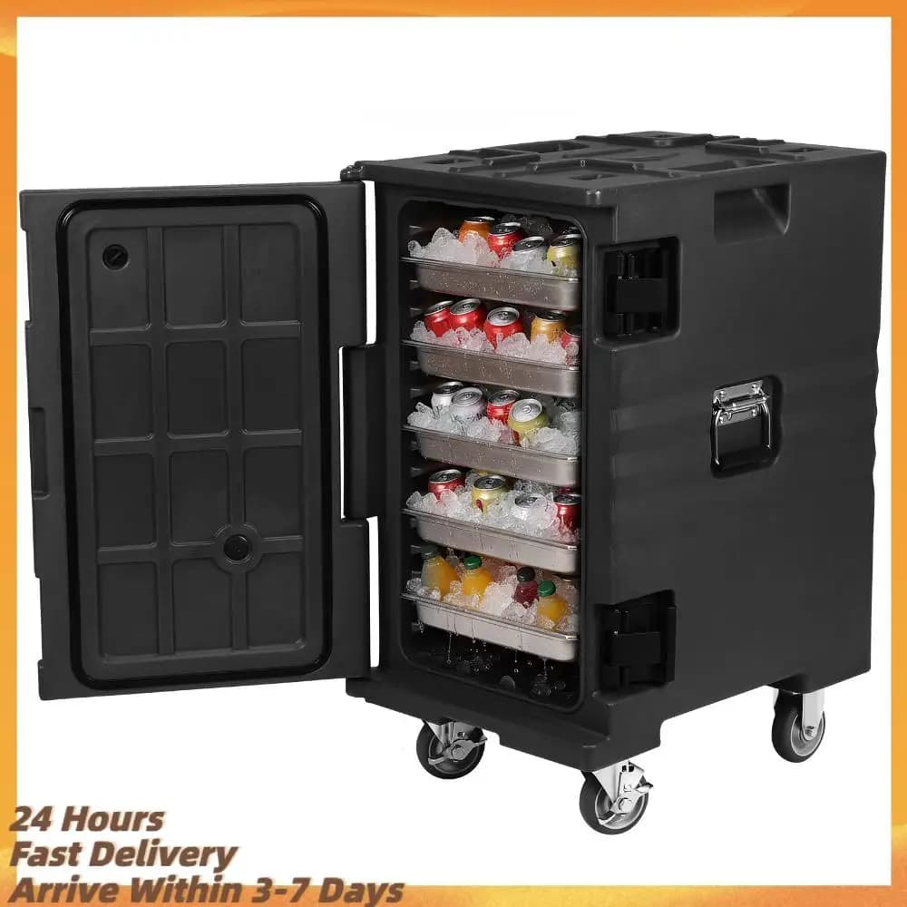 118QT Thermal Food Container with Wheels and Handles for Catering, Restaurants, Menus, Family Holidays