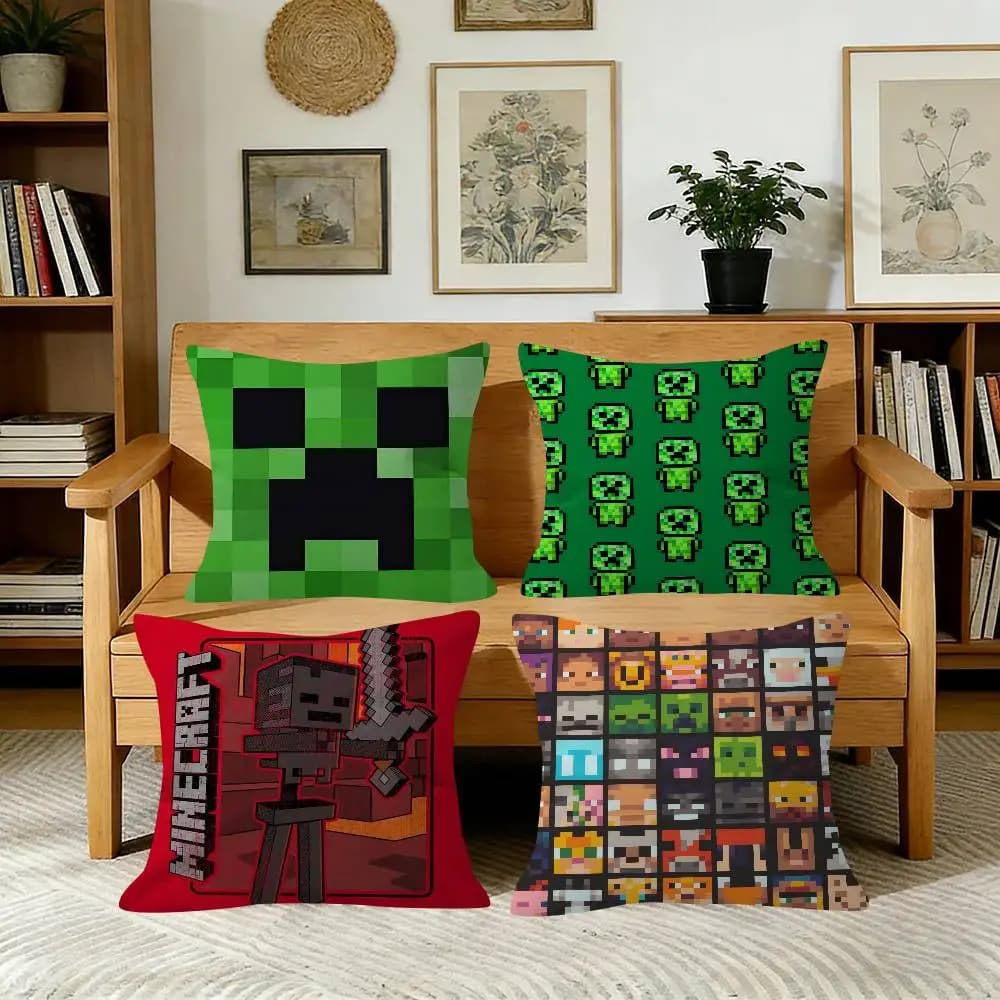 Fodera per cuscino con logo del gioco Classic Sandbox, regalo per la casa, la camera da letto, il divano, la sedia, decorazione per la casa