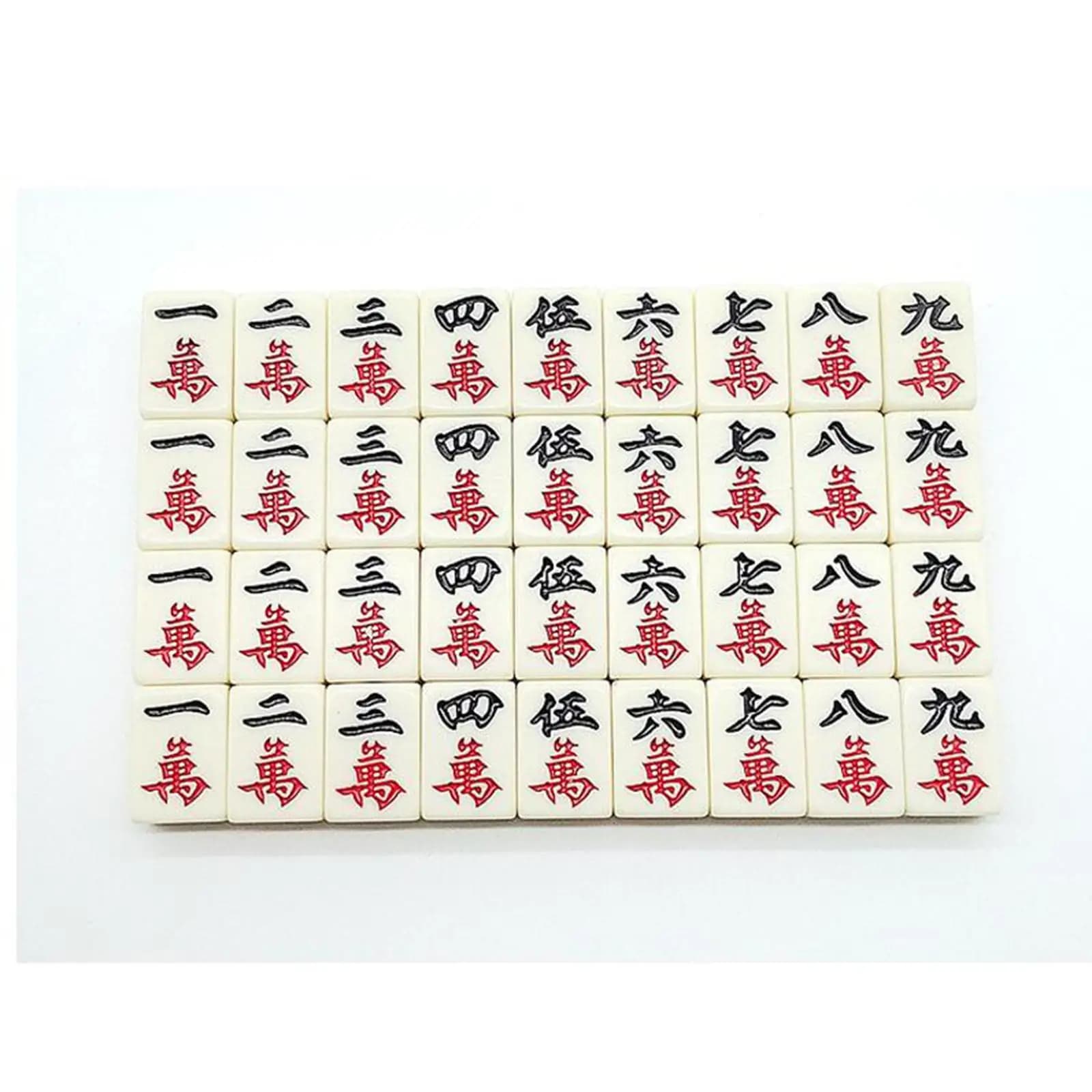 Portable Mahjong Tile Set Mahjong Game Set with Carrying Case mAh Jong Kit Each Piece 0.8x0.5x0.4inch