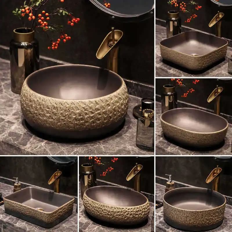 Lavabo artistico, lavabo da appoggio, lavabo da bagno, lavabo in ceramica, lavabo per lavaggio mani, lavabo per lavaggio viso, lavabo