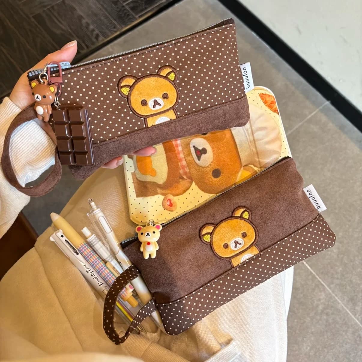 Nuovo Astuccio Originale Giapponese Bea, Carino Cartone Animato, Grande Capacità, Scatola Portaoggetti per Cancelleria, Borsa Porta Penne e Righelli per Scuola Media