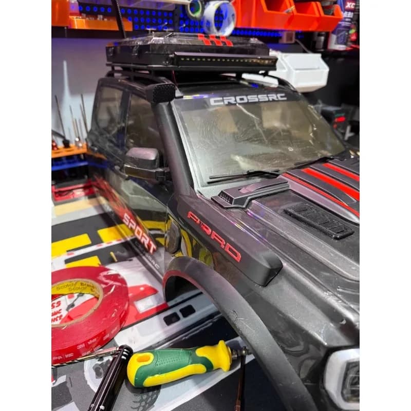 Snorkel stampato in 3D con nastro 3M per CROSSRC EMO XX2 XXL2 1/5 RC Rock Crawler - Accessorio per l'aggiornamento di auto RC