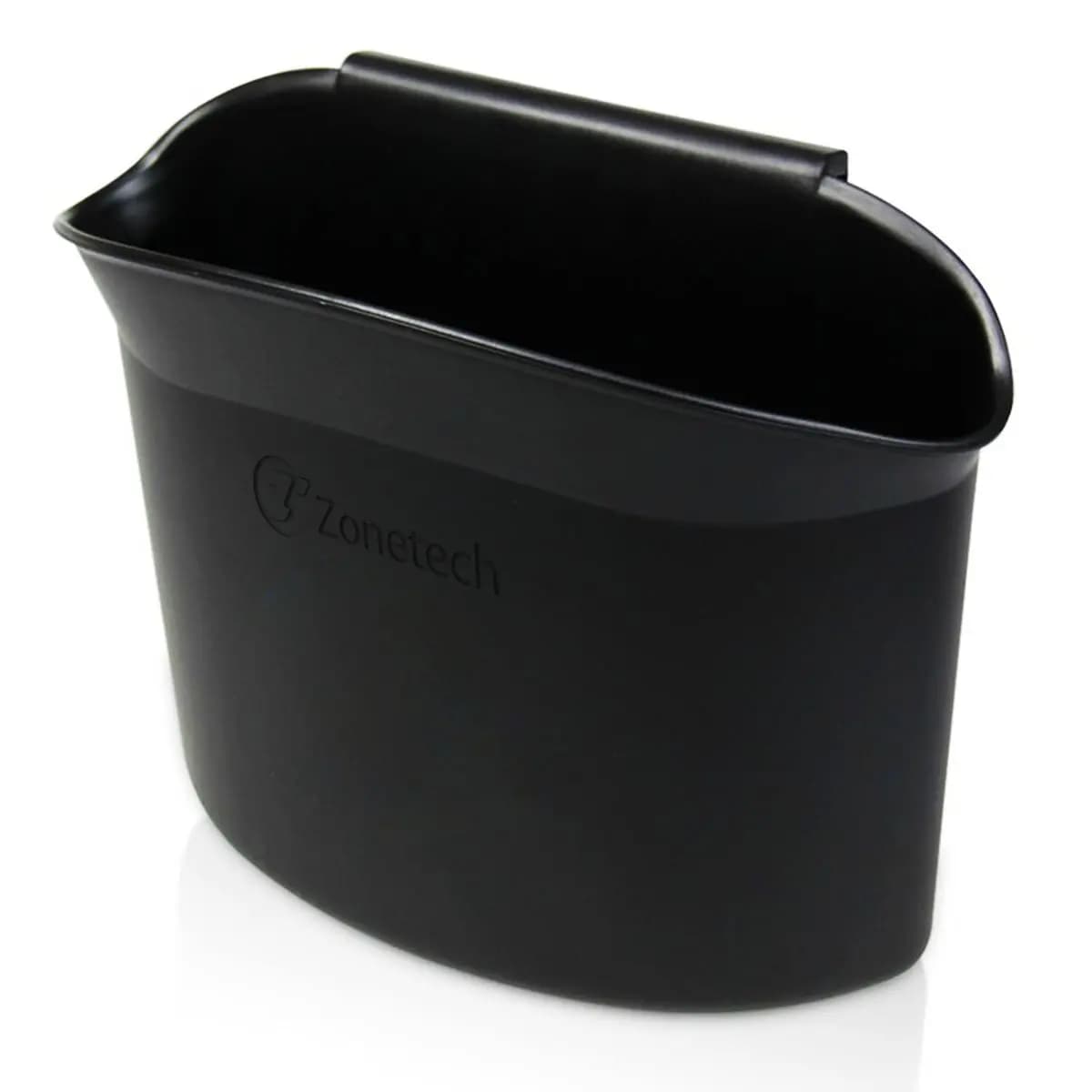 Mini cestino portatile da appendere per auto – Contenitore nero per rifiuti per veicoli, ufficio, casa (1 pezzo)