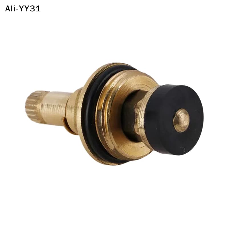 【Ya3】1 Pezzo Rubinetto a Bobina in Ottone a Apertura Lenta per Acqua Calda e Fredda G1/2, Miscelatore per Lavello da Cucina con Testina a Spruzzo