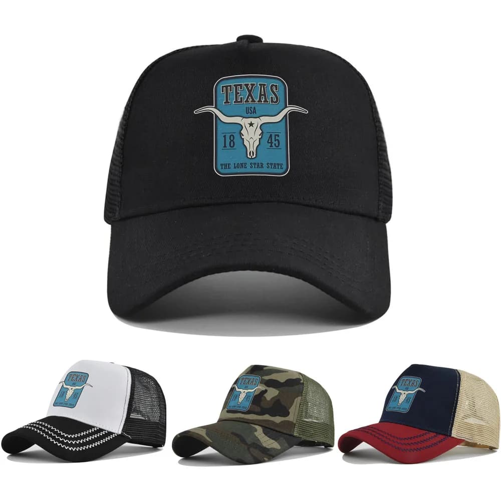 Fashion High Quality Printing Baseball Cap Men Women Outdoor Hiking Fishing Snapback Mesh Hat Breathable Sun Dad Trucker Hat