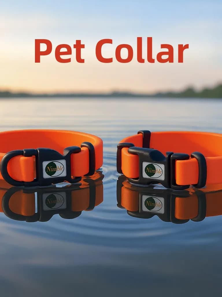 Set Collare e Guinzaglio Impermeabile in PVC per Cani Piccoli, Medi e Grandi, Accessori per Animali Domestici, Imbracatura da Viaggio Facile da Pulire