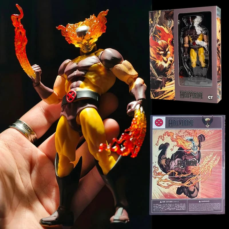 In Magazzino Ct Giocattoli Hellverine Figura Wolverine Mafex 096 138 X-Men Anime Action Figure Figurine Statua Modello Collezione Giocattoli Regalo