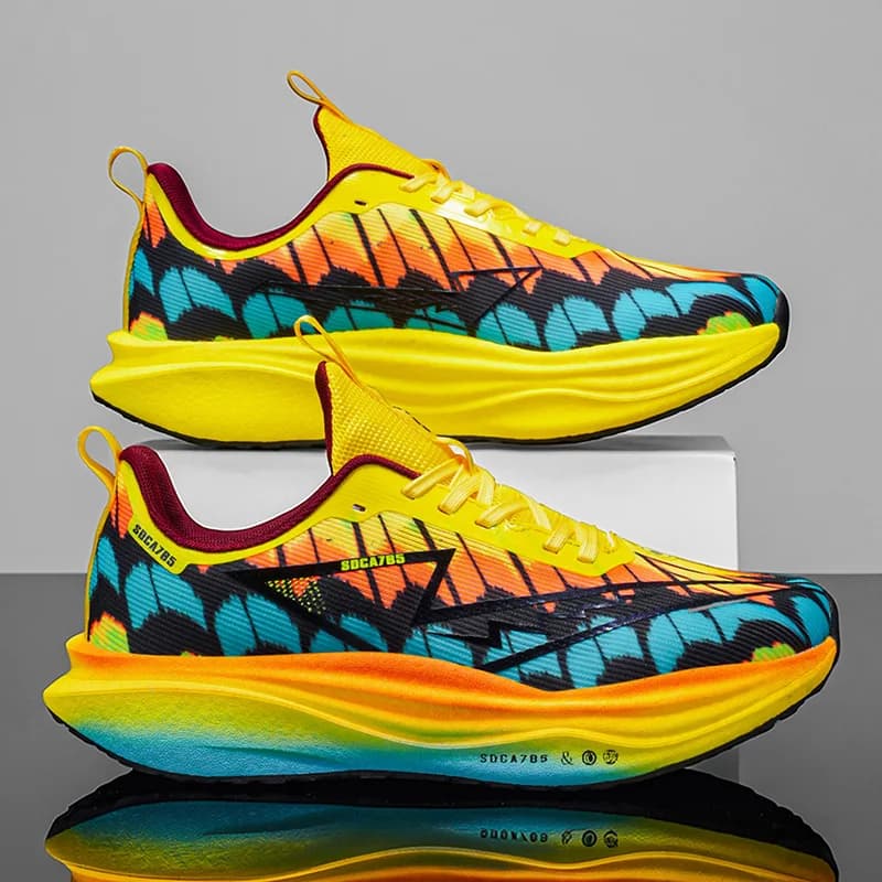 Men Running Shoes Marathon Athletic Outdoor Sports Carbon Plate Breathable Lightweight Women's Comfortable Professional Sneakers
