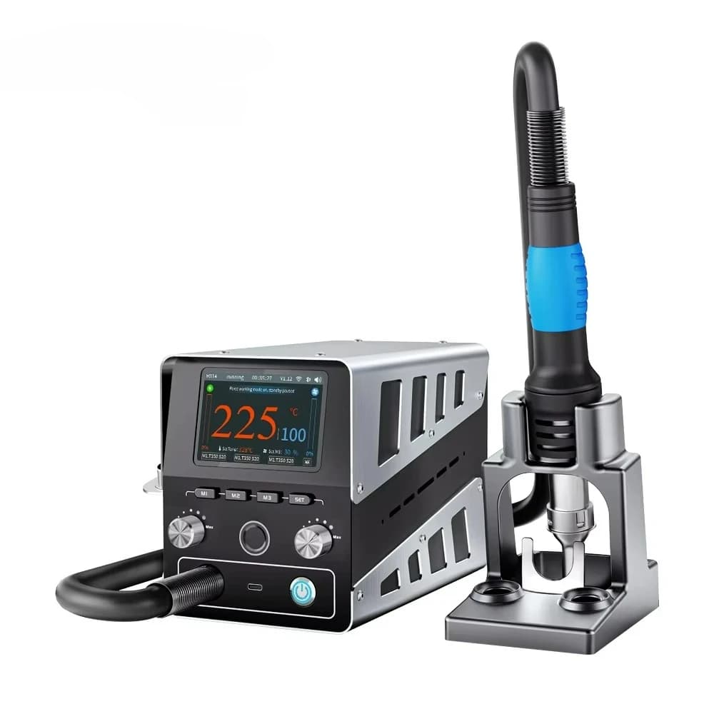 H314 1400W High Power Intelligent Hot Air Gun Soldering Station Digital BGA Rework Heating Station with 4 Nozzles