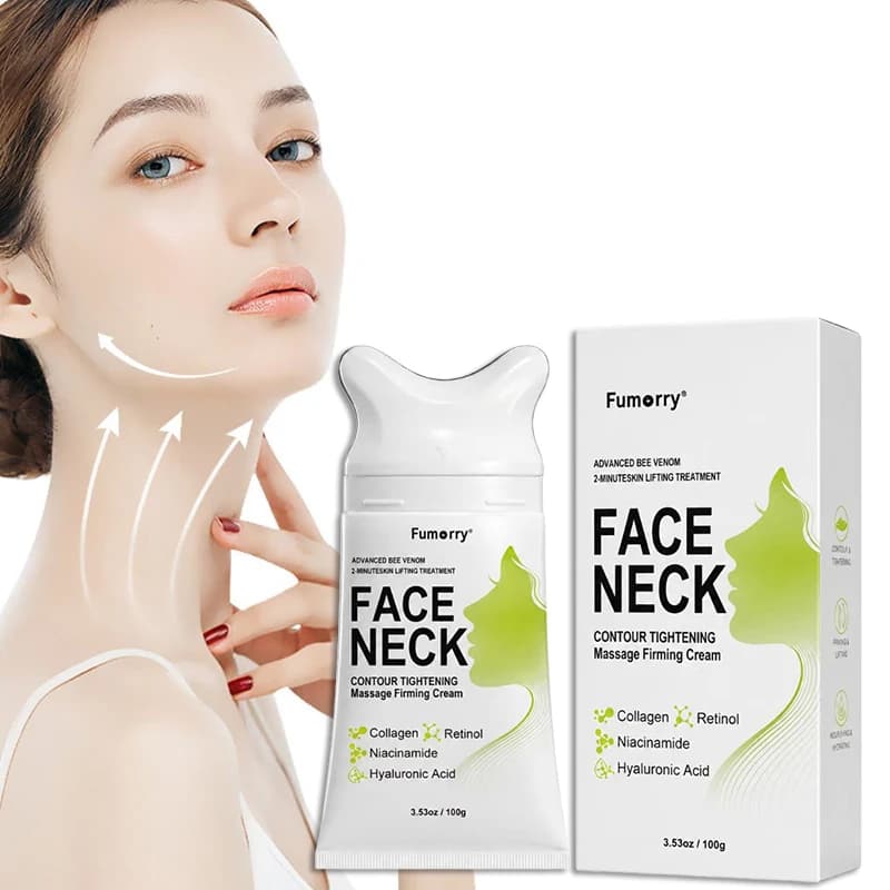 1/2/3 Pcs Bee Venom Face & Neck Firming Cream,Facial Contour Tightening Moisturizing Roller Massage Cream With Collagen,Retinol