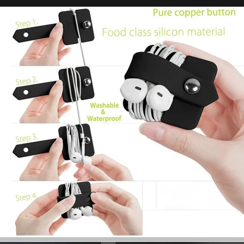 Organizzatore per cavi dati Supporto per auricolari Avvolgimento per auricolari Organizzatore per auricolari Avvolgitore per cuffie Gestore cavi Avvolgitore per cavi