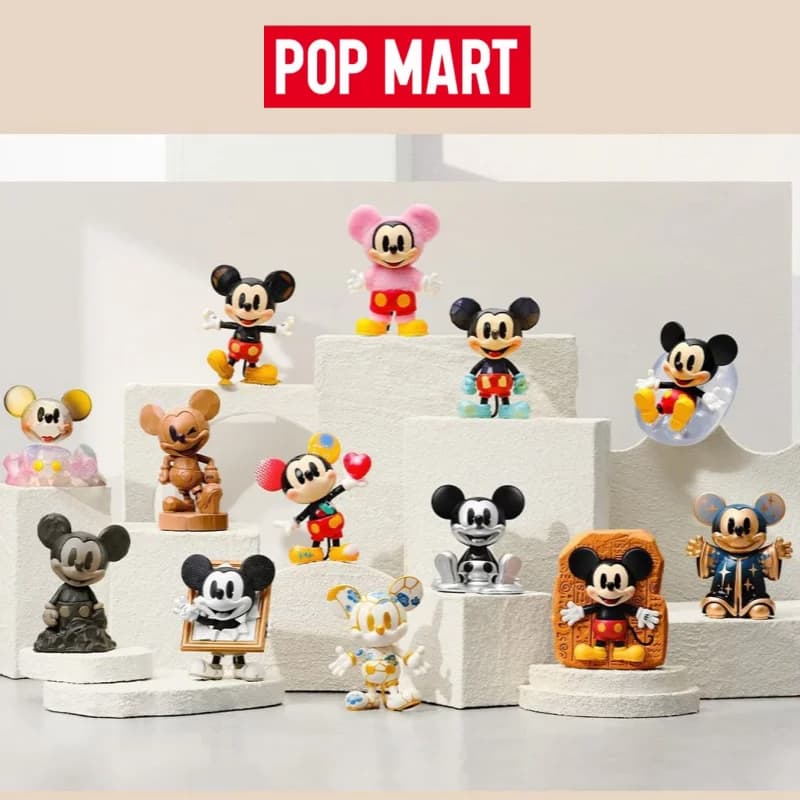 POPMART Genuino Disney Topolino Boundless Creativity Series Blind Box Da Collezione Anime Figurine Decorazione Giocattolo Regalo