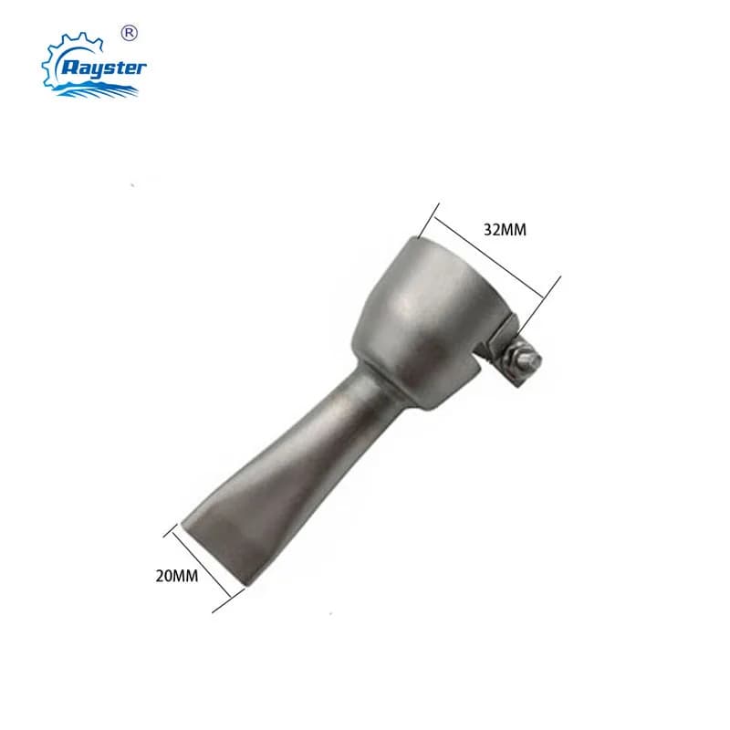 Ugelli di saldatura piatti da 20 mm di marca Rayster per pistola riscaldante per saldatore ad aria calda TRAC S