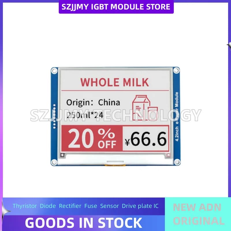 4.2-inch ink screen display module, electronic paper screen, SPI compatible with Arduino Raspberry Pi 4