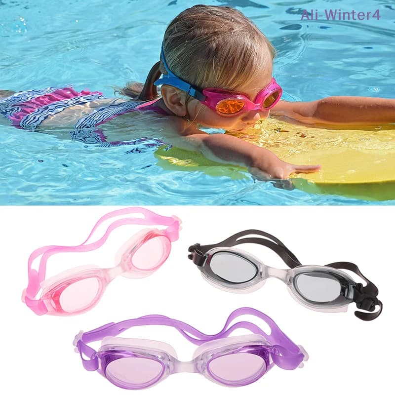 daWinter4 da Children's swimwear, for swimming, diving, water sports, waterproof, anti-fog, with ear plugs, with PVC bag