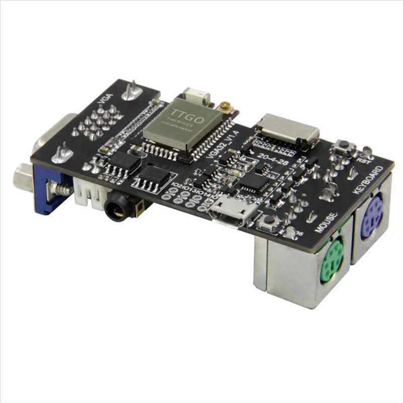 SCLS VGA32 VGA ESP32 Module PSRAM V1.4 Controller PS/2 Mouse Keyboard Graphic Library Game Terminal Circuit ANSI/ VT