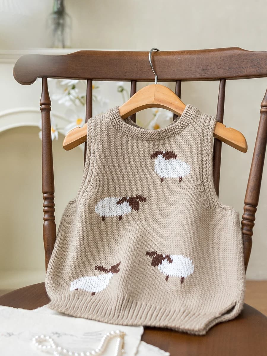 Nuovo Kit di Materiali in Lana Fatti a Mano per la Creazione di Gilet per Neonati, Set per Uncinetto Fai-da-Te con Gomitoli di Lana e Fili in Lana