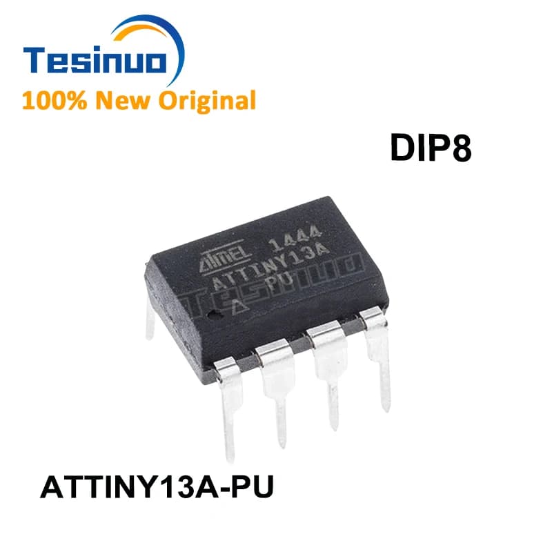 5~10 pezzi ATTINY13A-PU ATTINY13A Microcontrollore DIP-8 Flash a basso consumo Nuovi componenti elettronici Disponibili Spedizione rapida