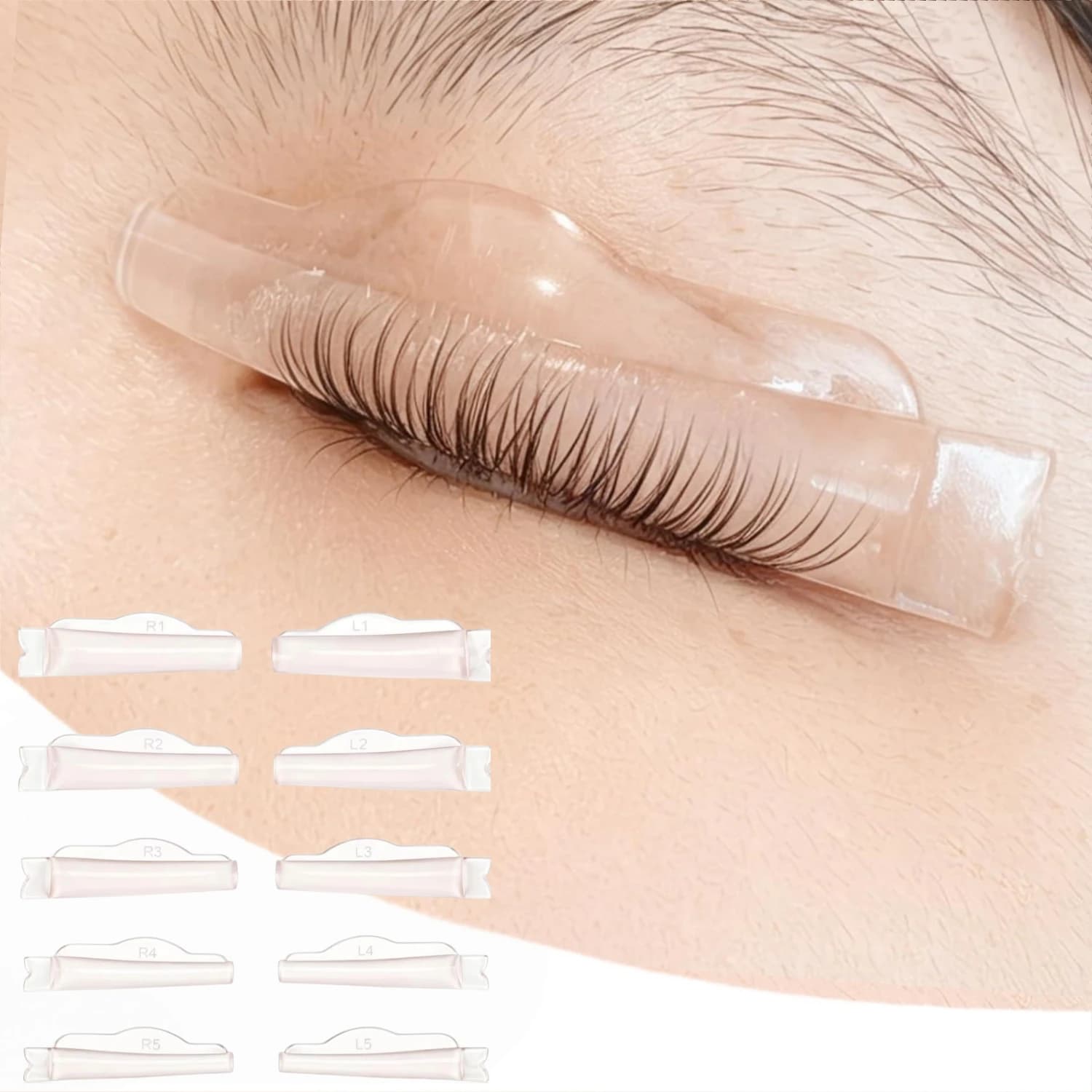 PERMANIA NEW 10Pcs Silicone Eyelash Perming Lamination Pad Reusable Lash Lifting Rods 3D Lashes Extension Curler Applicator Tool