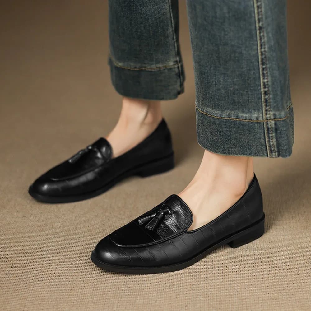 Scarpe da ginnastica Scarpe da donna Mocassini in pelle Piatto Nuova moda Primavera 2026 Casual Comodo Mamma Scarpe Mujer Zapatos Chaussure Femme