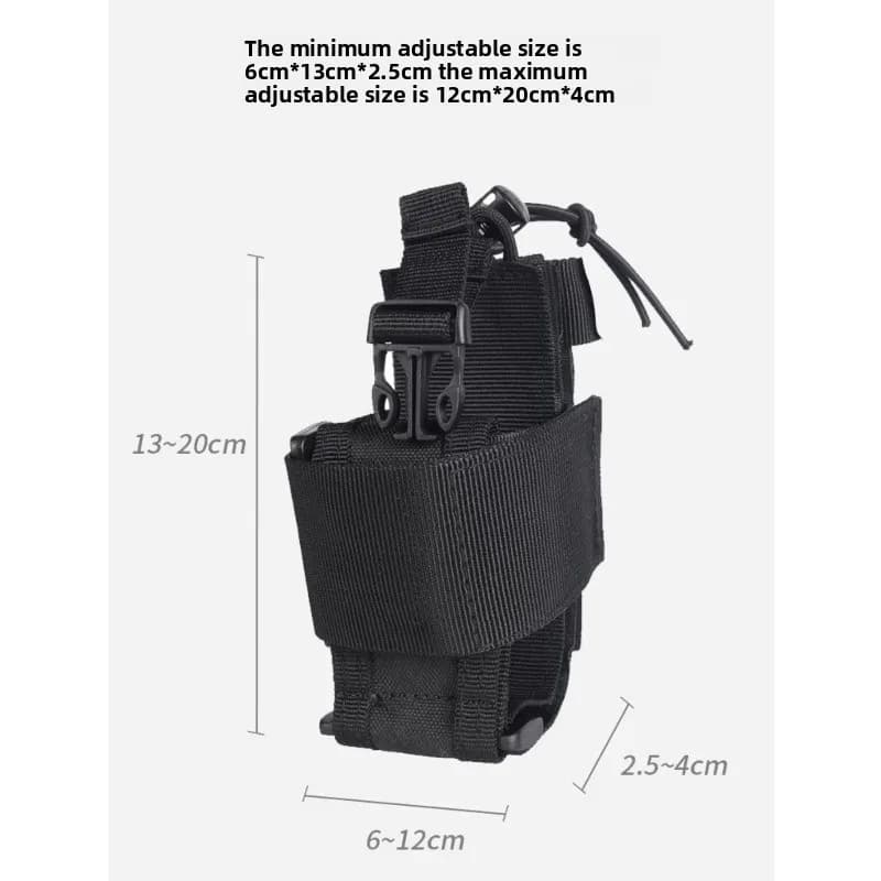 Borsa Protettiva Universale per Radio Bidirezionale, Custodia Tattica Portatile per Walkie Talkie Baofeng Kenwood Motorola HTY