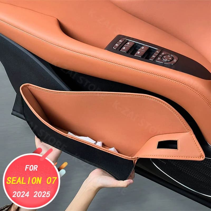 Accessori per la decorazione d'interni dell'auto, scatola portaoggetti per porte, scatola portaoggetti per immondizia per BYD Sea lion 07 2024 2025