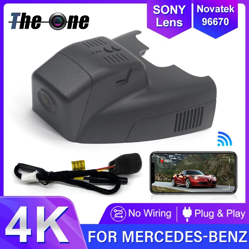 Registratore Video DVR per Auto, Telecamera Frontale Dash Cam 4K per Mercedes-Benz Classe B (W246) B180 B200 2011-2018, Dashcam per MB B 180 200