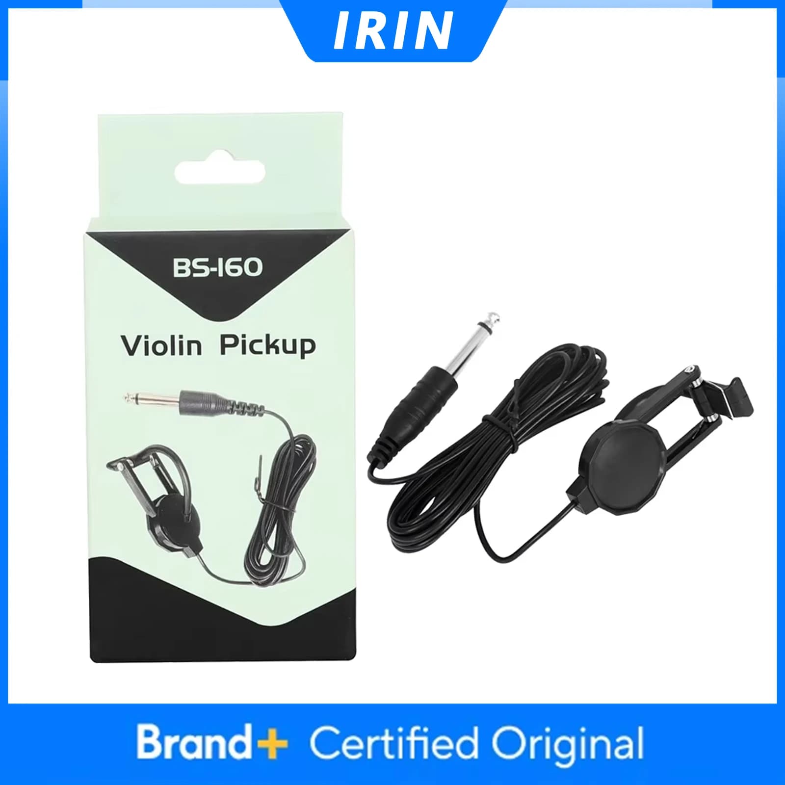 IRIN BS-160 Pickup Audio Clip-On Portatile Professionale per Violino, Chitarra Acustica, Mandolino, Banjo, Ukulele