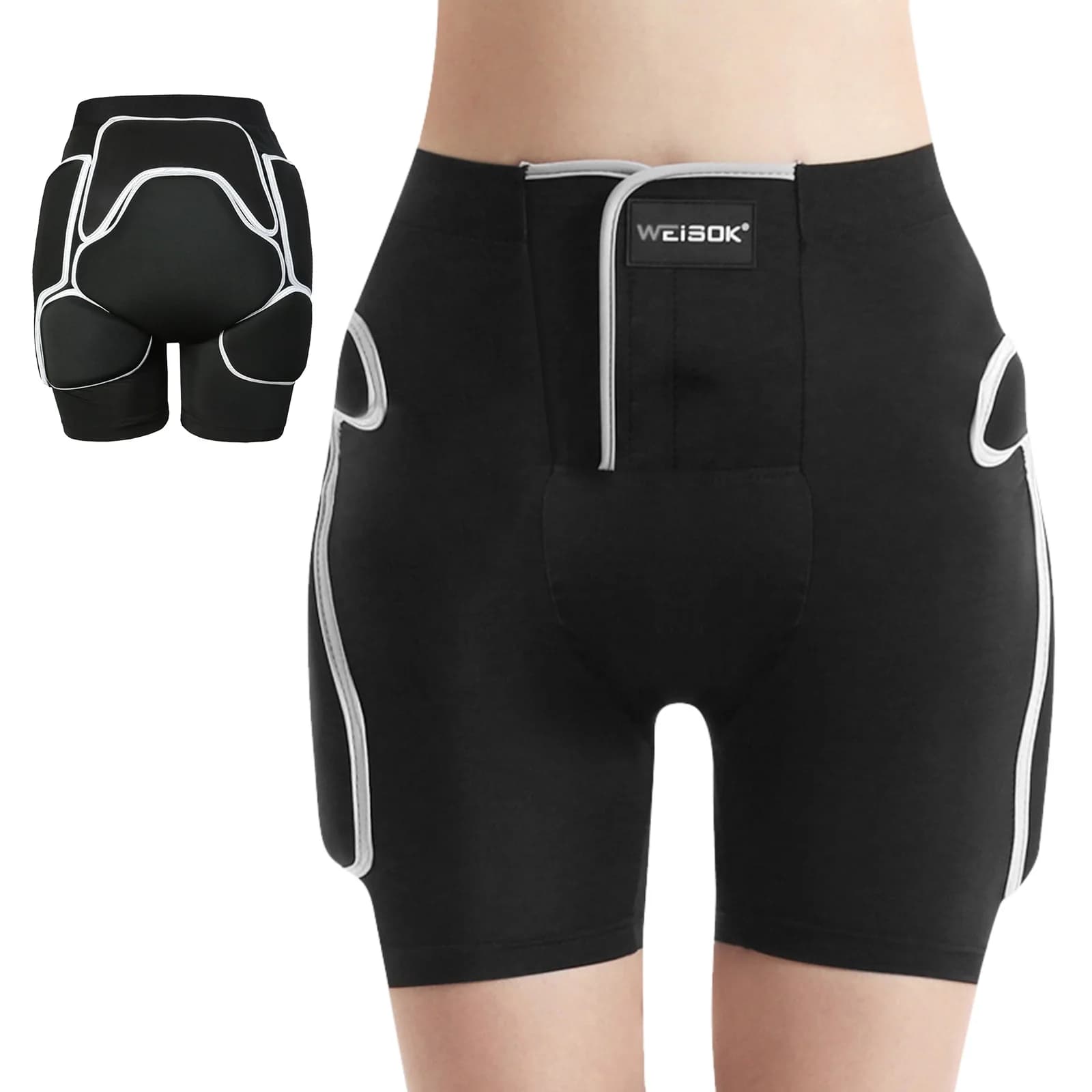 Pantaloncini imbottiti con protezione dell'anca 3D per l'anca del coccige degli adulti per lo snowboard dello sci