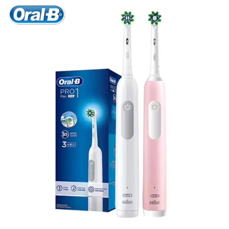Oral B Pro1 Max 3D Intelligent pressure control 4 operating mode Sensor Rechargeable electric toothbrush with free heads
