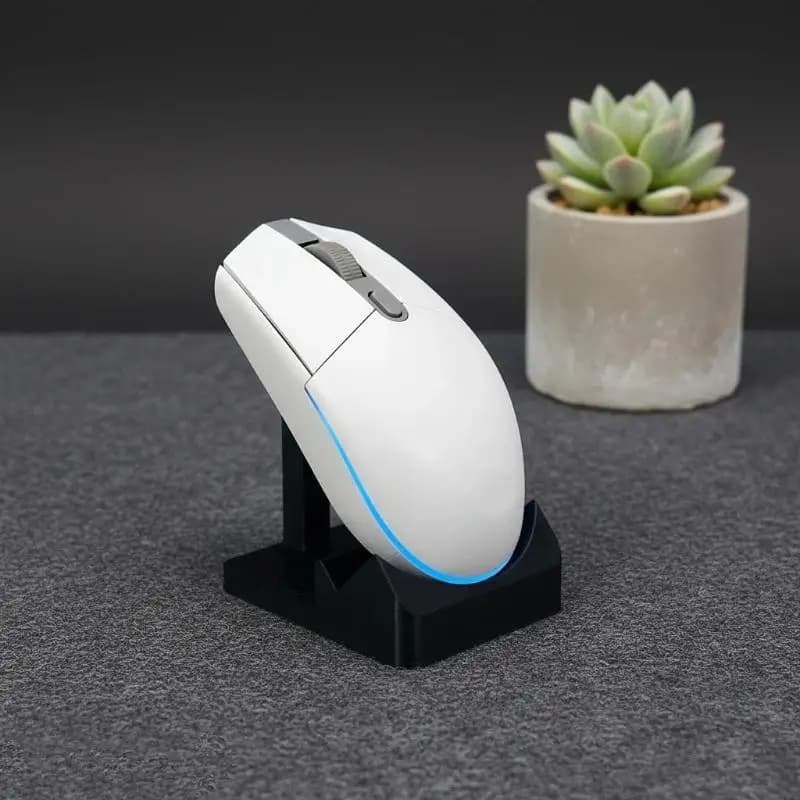 NEW 3D Printed Mouse Display Stand With Non-slip Pad Receiver Jack For GPW Wireless Mouse Universal