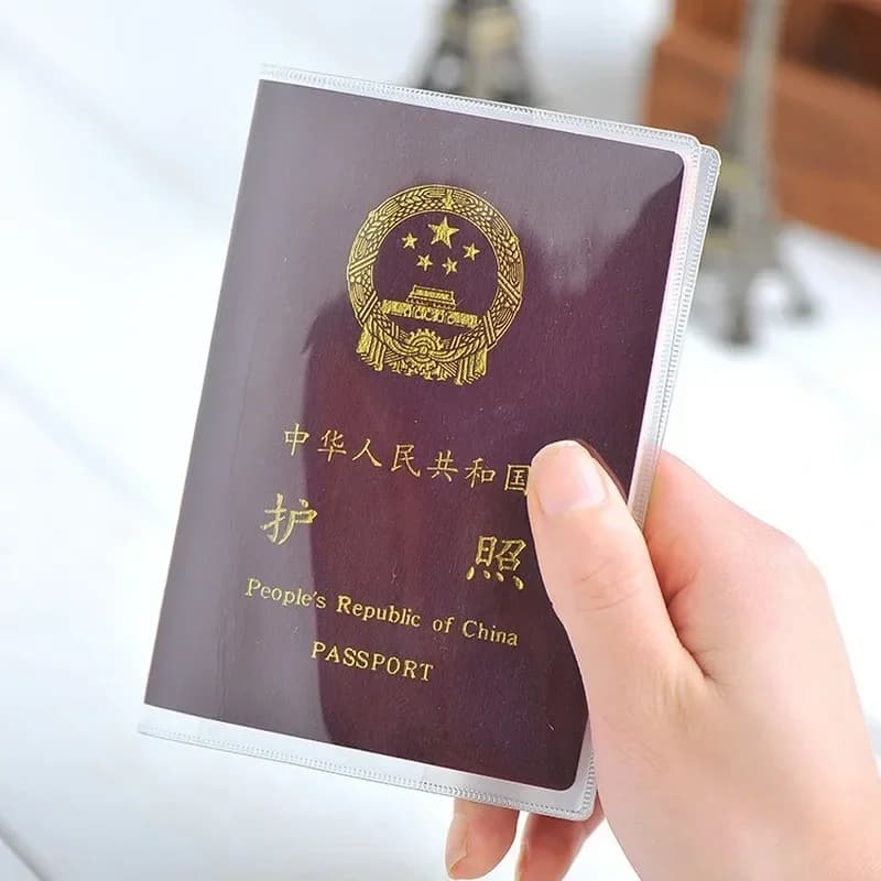 1 pz viaggio protezione dello sporco passaporto copertura portafoglio borsa PVC trasparente donne ID Business carta di credito porta passaporto borsa