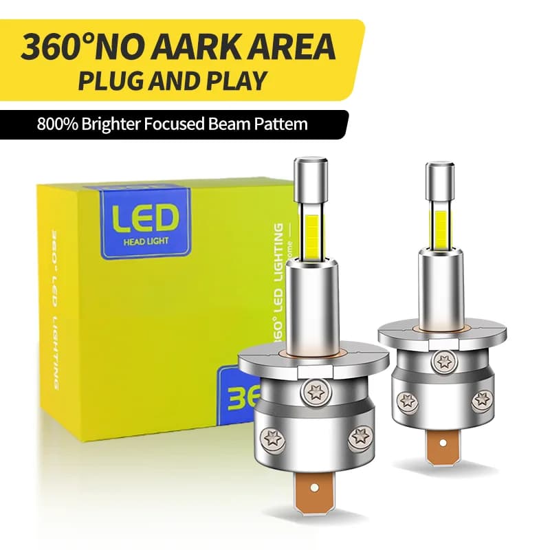 1PC/2PCS LED H3 Car Headlight Mini Bulb 30000LM 6000K Headlamp 12V White Auto Fog Lamps For Toyota Corolla Celica Coupe Sienna