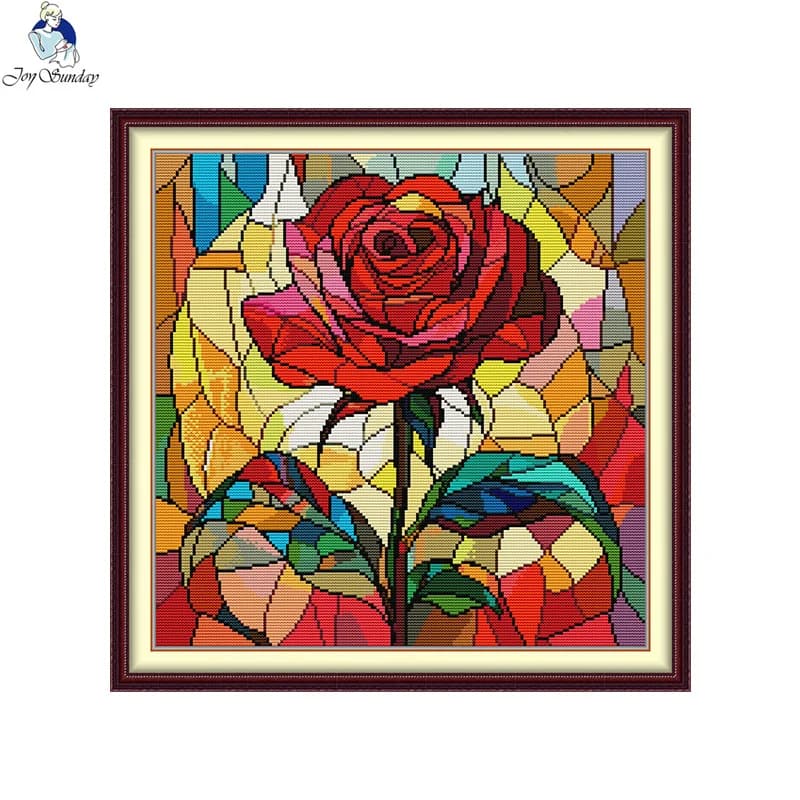 Joy Sunday New Design DIY Cross Stitch Kits Stamped Counted Canvas Aida DIY Embroidery Needlework Home Display Decoration Set