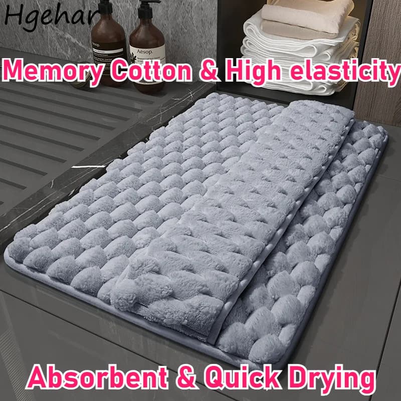 Tappetino da Bagno in Memory Foam, Assorbente, per Doccia e WC, Tappeto per Pavimento, Asciugatura Rapida, Forte Assorbenza d'Acqua, Vendita all'Ingrosso