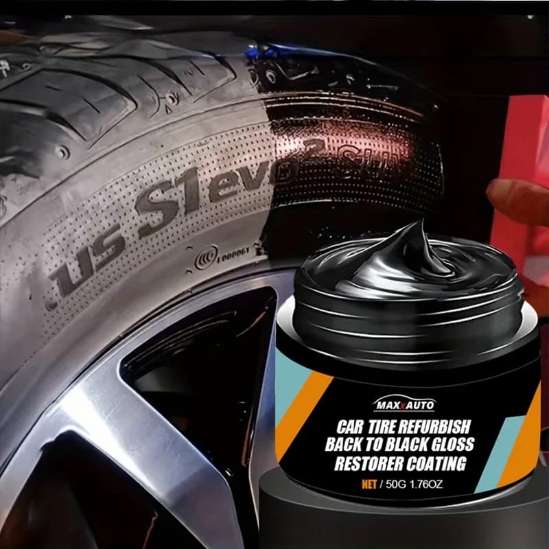 Car Tire Wax Restorer Gloss Enhancer Crystal Clear Plastic Panel Renewal Coating Agent Tire Back To Black Shine Enhancer Polish