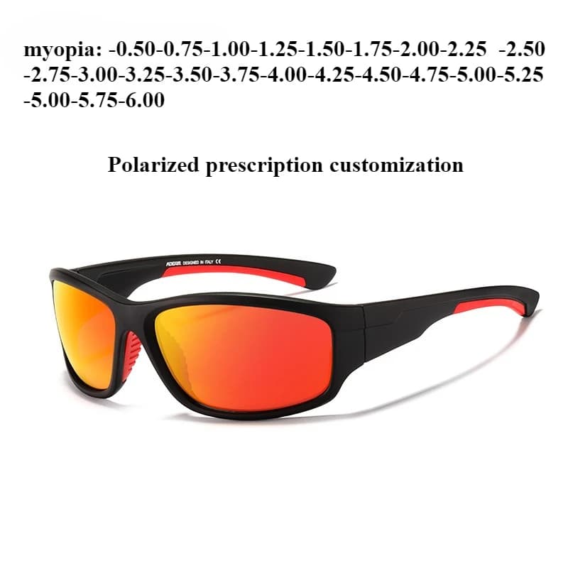 Men's polarized sunglasses, outdoor colored sunglasses TR90 sports cycling glasses, myopia prescription customization