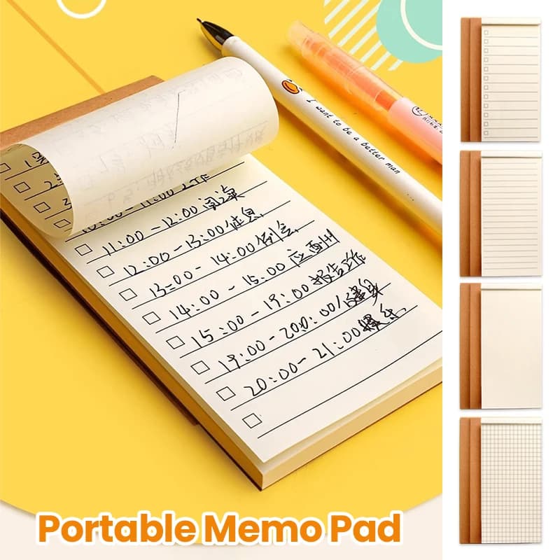 Blocco note da 50 pagine Mini diario tascabile A7 Notebook per fare Blocco note Accessori per ufficio Agenda giornaliera portatile Materiale scolastico per ufficio