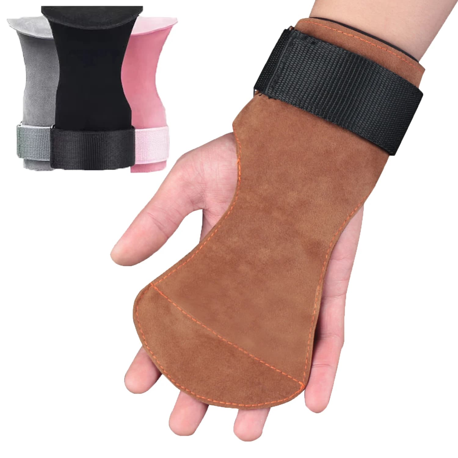 1/2 pcs PU gym gloves anti-slip handles weight lifting belt bearings exercise belt Crossfit gloves Fitness palm protection