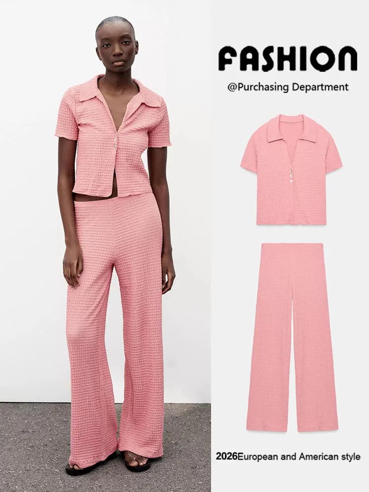 Spring New Arrival Women's Short Jacket Straight Leg Pants mid Waist Cut off Jeans European Style Fashion Ladies' Premium