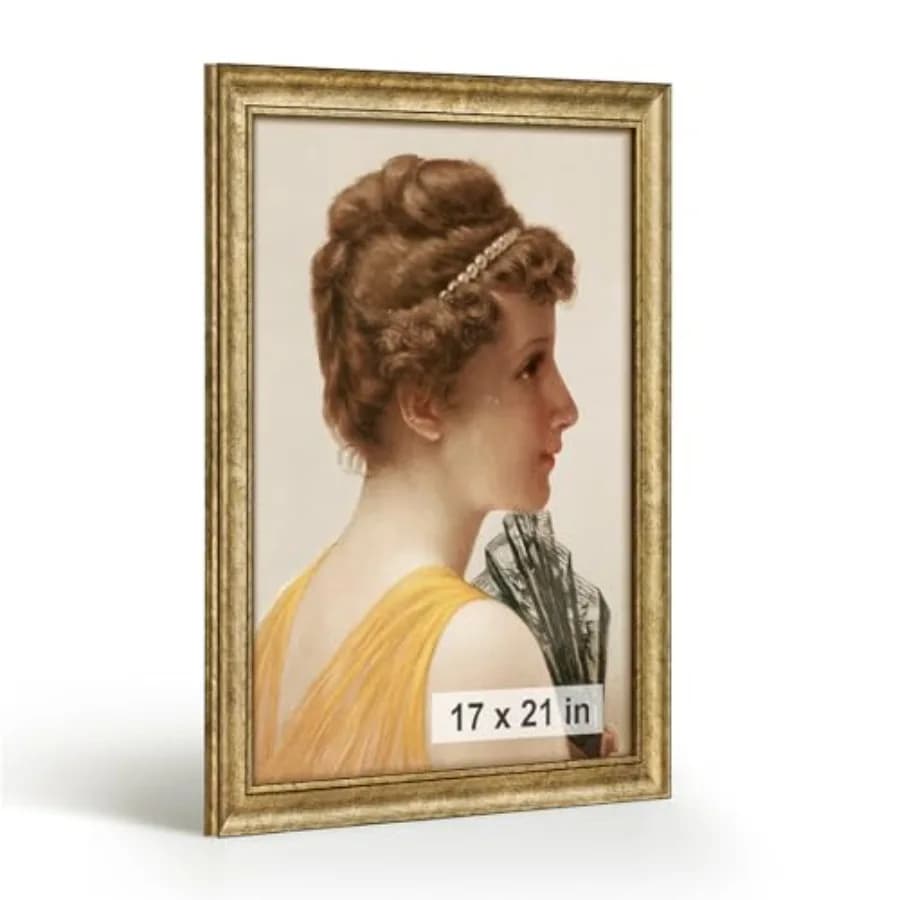 Cornice Antica 17x21 con Finitura per Quadri, Stampe su Tela, Puzzle e Decorazioni Murali