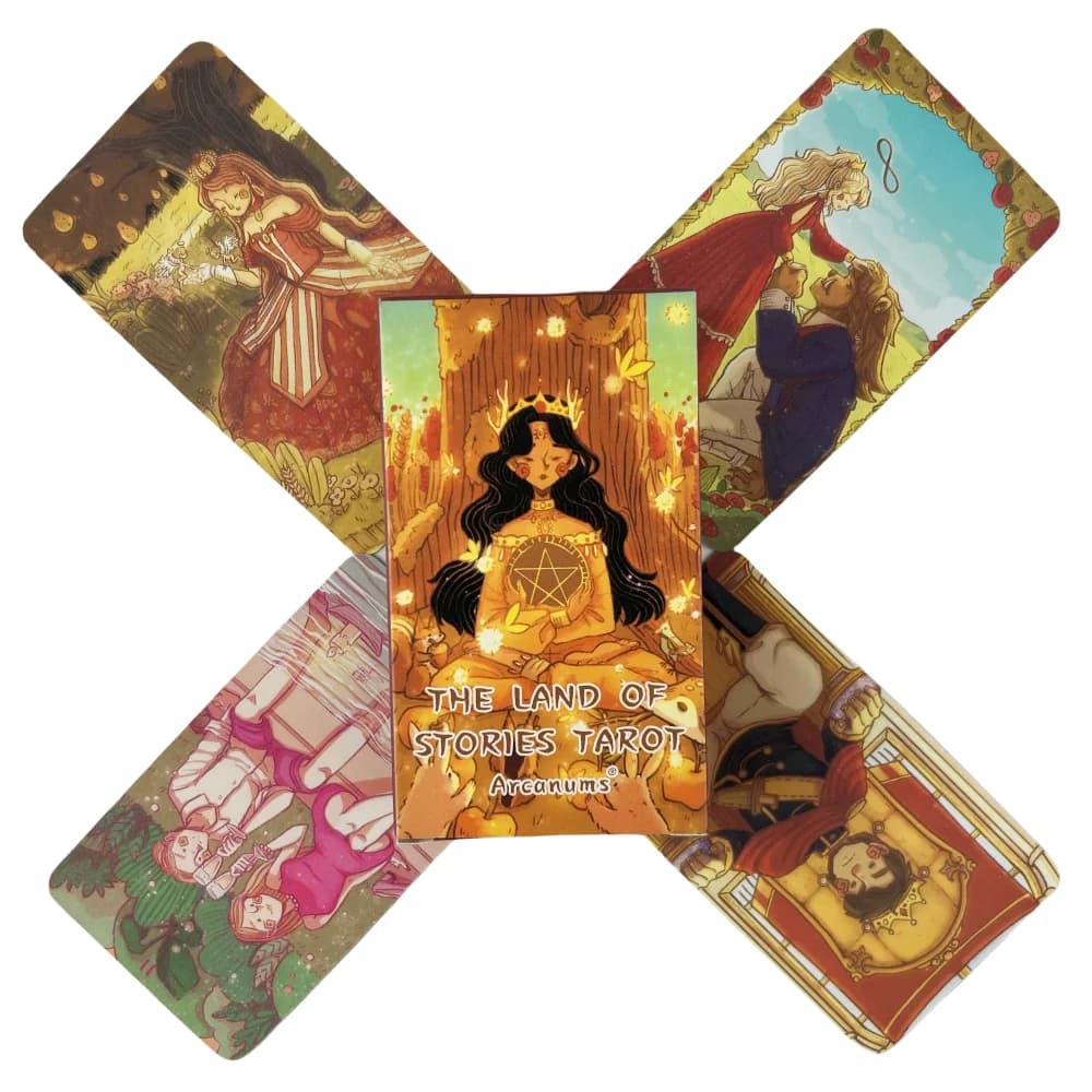 The Land Of Stories tarocchi A 78 Deck Oracle English Visions divinazione Edition Borad Playing Games