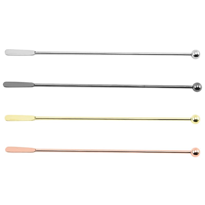 Bastoncini per mescolare la bevanda da Cocktail in acciaio inossidabile agitatore per vino da barista riutilizzabile Puddler Muddler Mixer accessori per Bar per feste