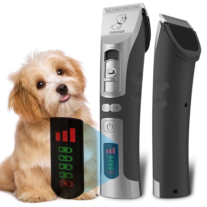 Tagliacapelli per cani intelligenti ad alta potenza Trimmer per toelettatura Macchina per taglio di peli di animali domestici per cani Taglierina per toelettatura Lama staccabile ricaricabile
