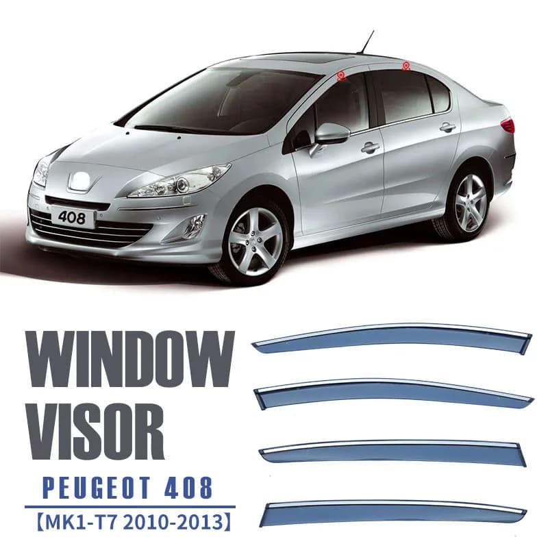 Per PEUGEOT 408 2010-2021 + Finestra di Automobile Visiera Tenda Shelter Parabrezza Finestrino Laterale Pioggia Parasole Accessori Auto