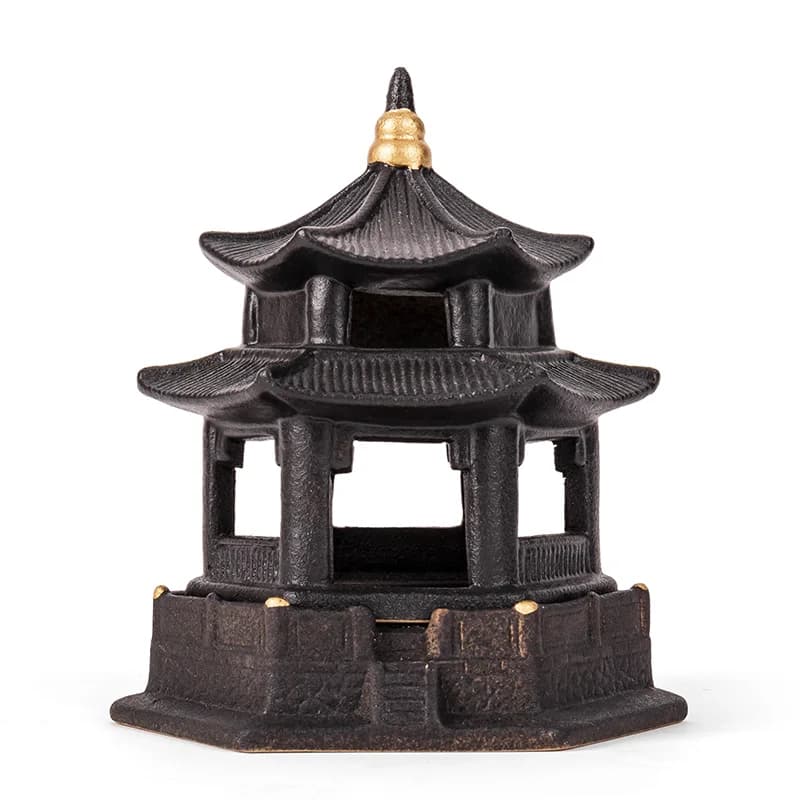 Porta bruciatore di incenso in ceramica divertente unico bobina bastoncini di incenso titolare rivitatore d'aria Porta Incienso incensiere per la casa AA50XL