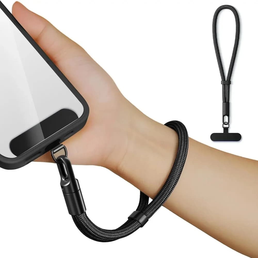 Clip universale per cordino per telefono aggiornato antigoccia 360 ° Cinghia a tracolla regolabile con rotazione per accessori per custodie per telefoni Samrt