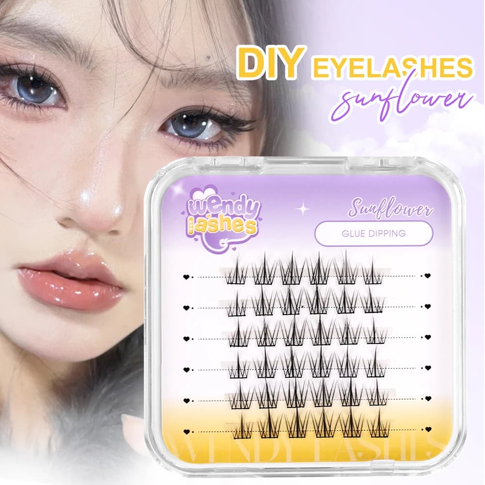 Wendy Lashes Cluster Lashes Estensione ciglia naturali Volume Ciglia individuali Vassoio misto Ciglia Cluster Ciglia naturali fai da te